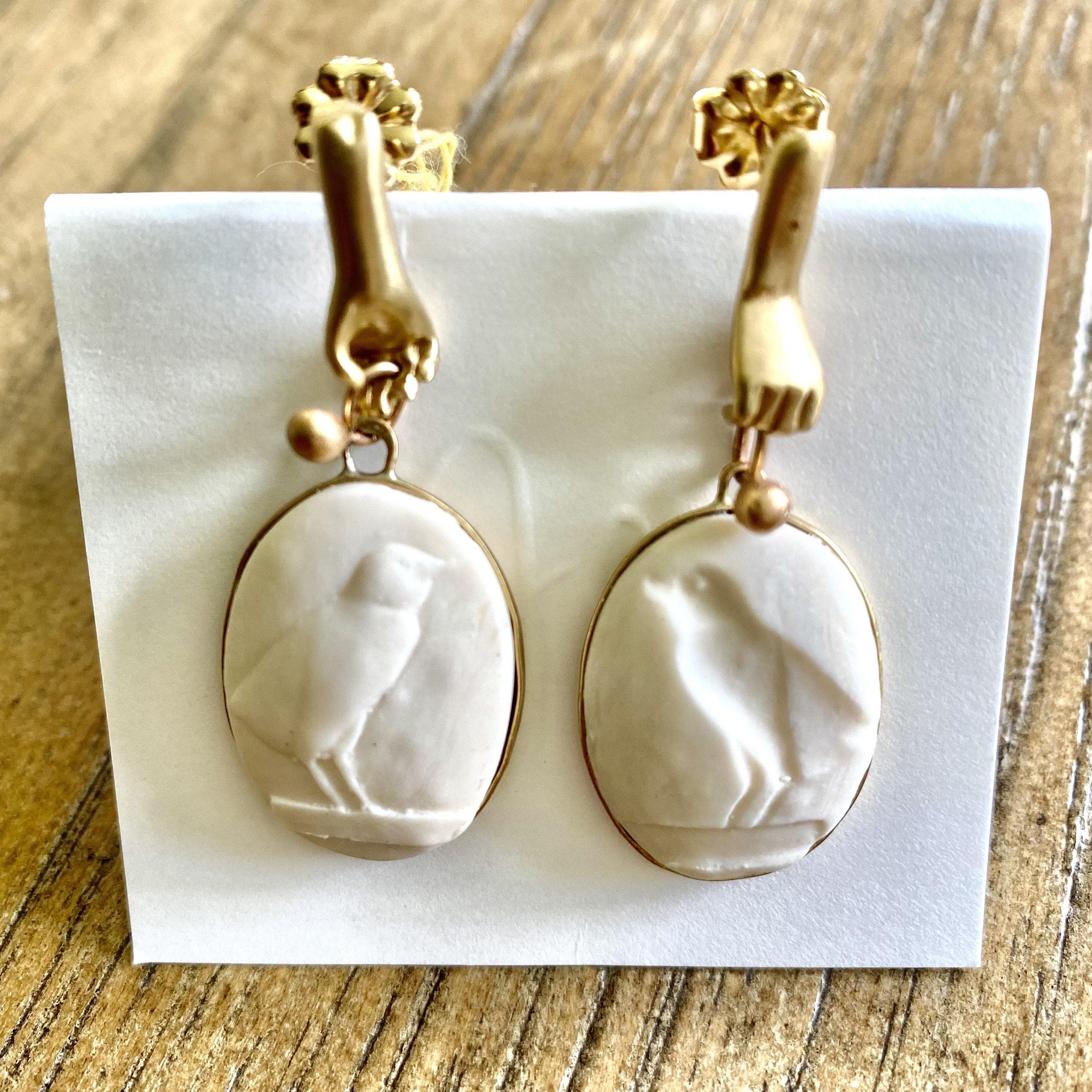 Bird in Hand Earrings