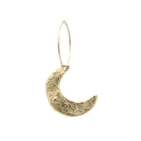Crescent Moon Charm for Birthstone Cluster Necklace
