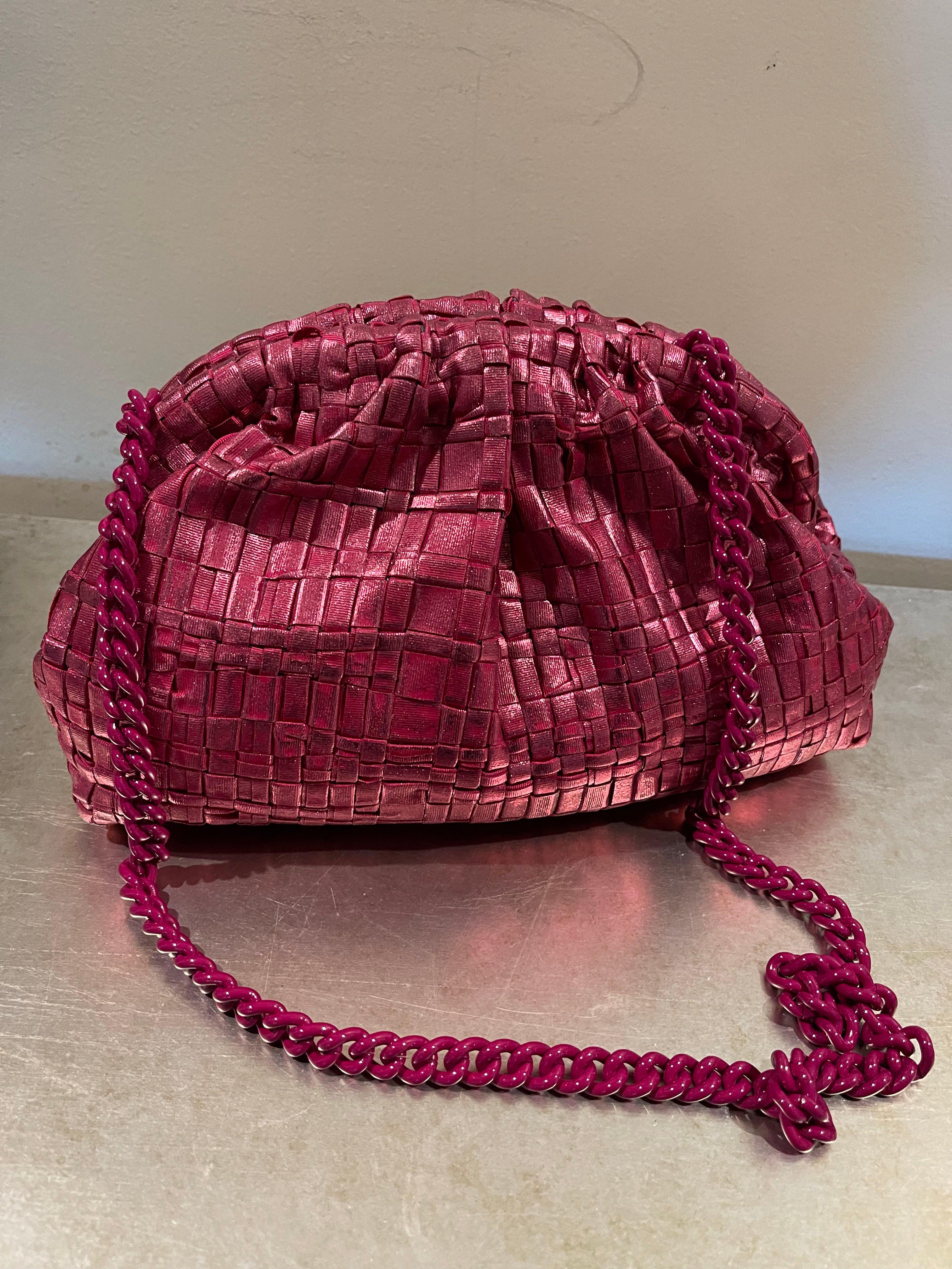 Game Handbag Clutch - Metallic Ribbon