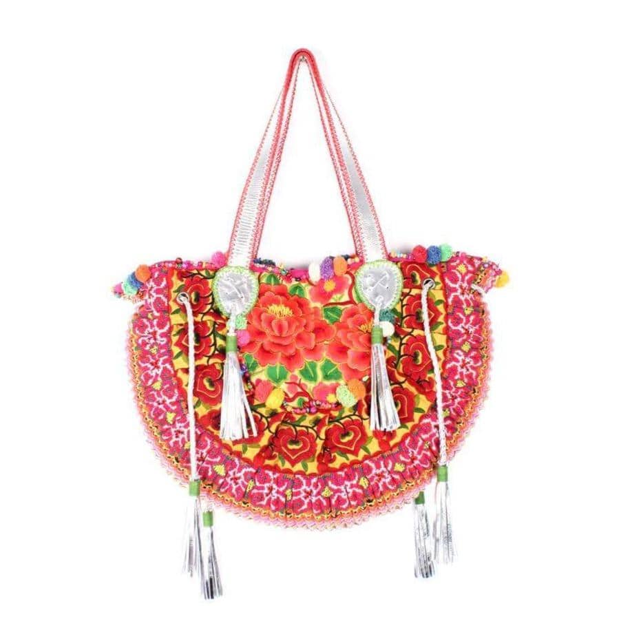 Half Moon Ibiza Leather Tote