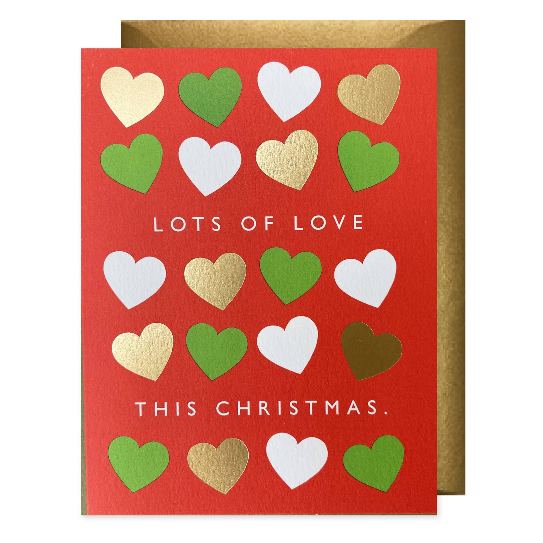Love Hearts Christmas Card