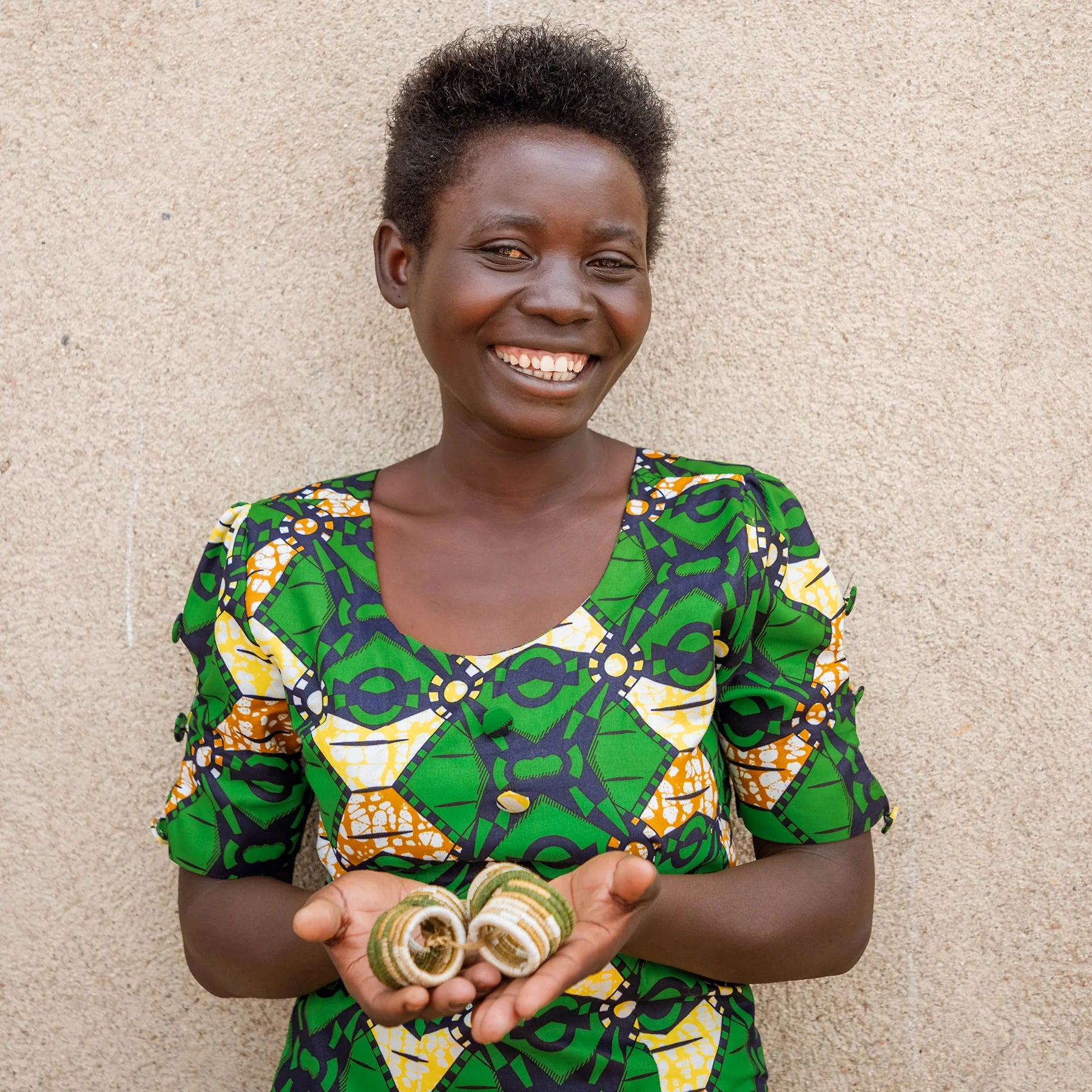 Resortative Greens Napkin Rings - Set of 4 - Lucette Collection