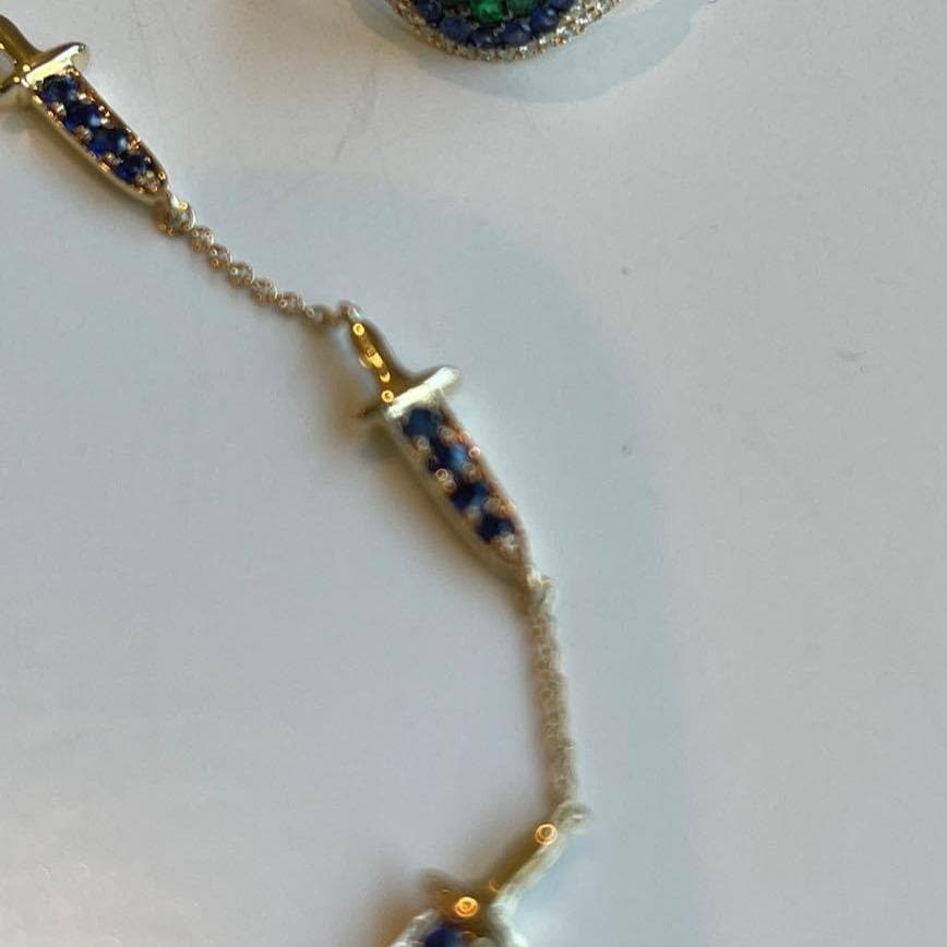 Sword Bracelet - Sapphire