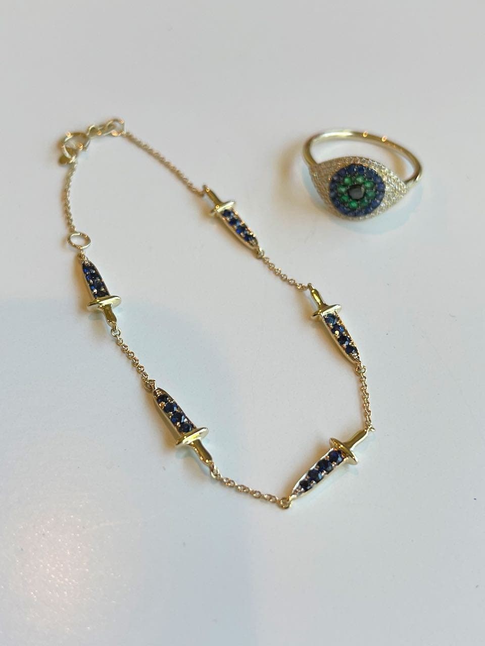 Sword Bracelet - Sapphire