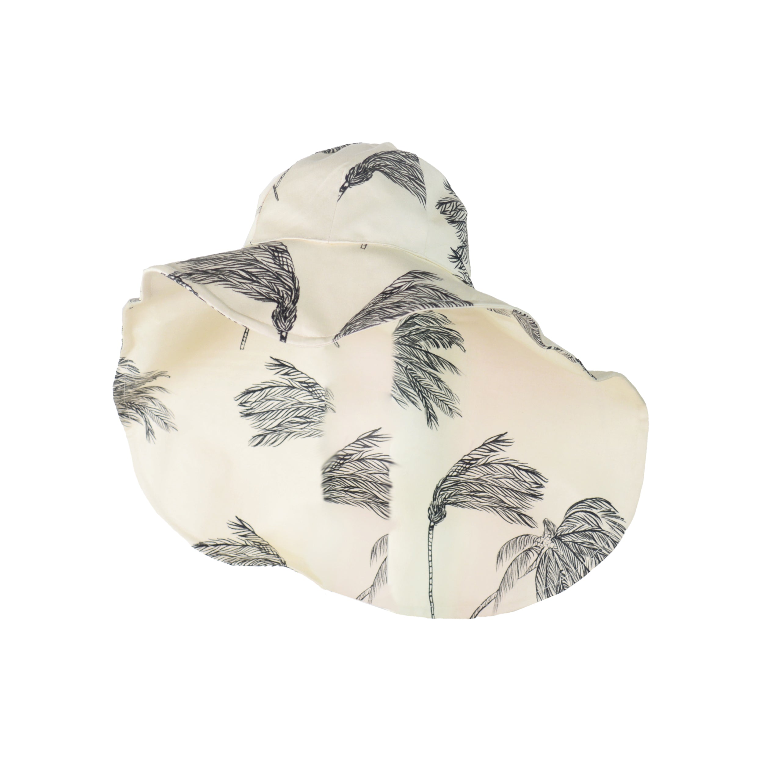 Safari Hat - Palmas en Movimiento Cream Print - Lucette Collection