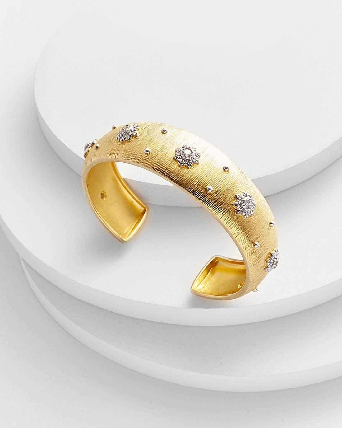 Kosa Jewels - CARLOTTA Antique Gold Brushed Cuff - Lucette Collection