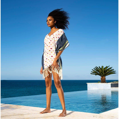Anasa Resortwear - Nuru Silk Tunic Caftan - Made in Kenya