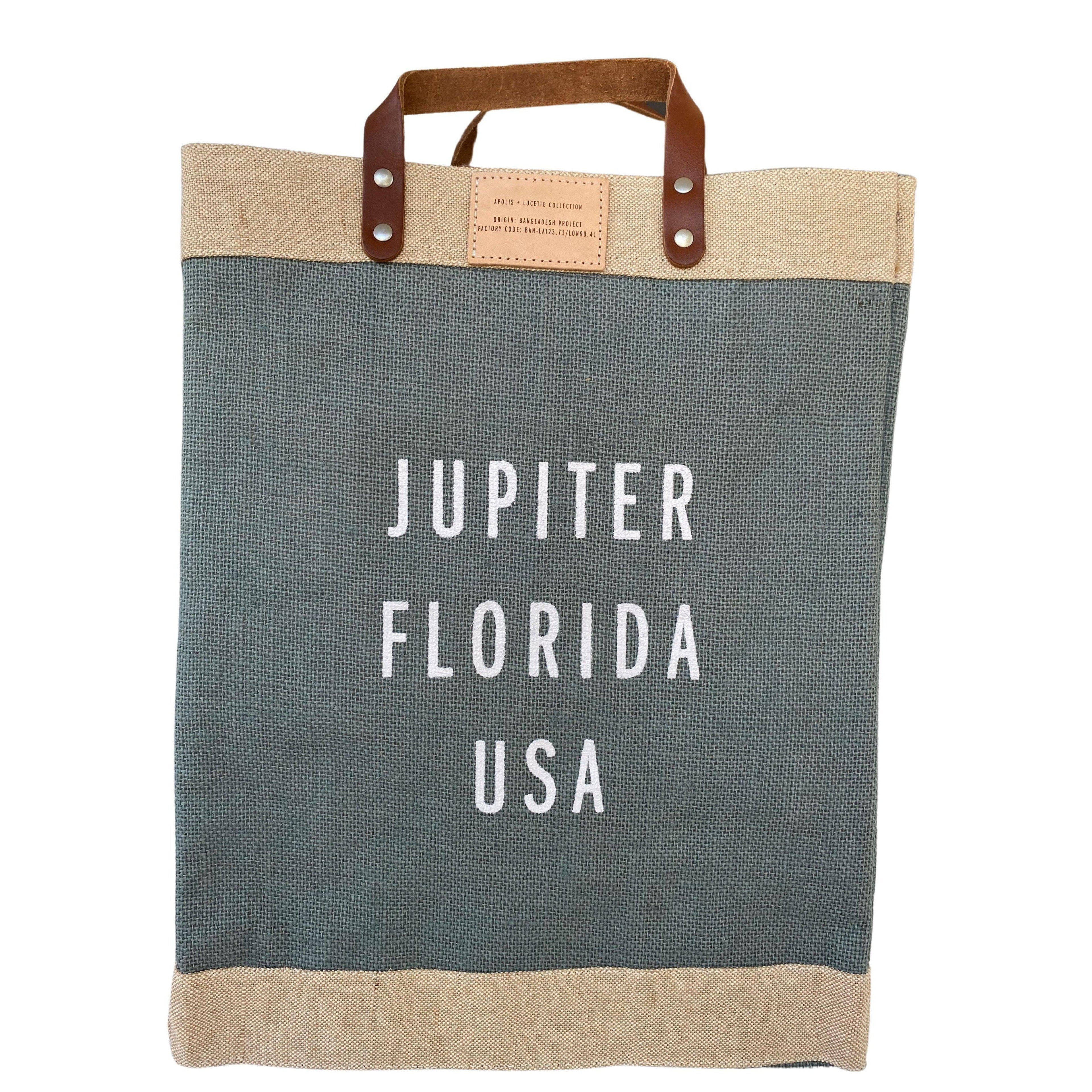 Apolis Jupiter Florida Market Bag - Cool Gray