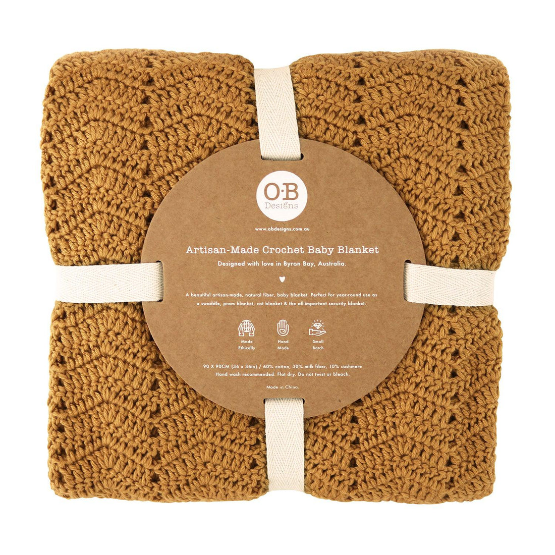 Cinnamon Crochet Baby Blanket