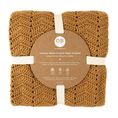 Cinnamon Crochet Baby Blanket