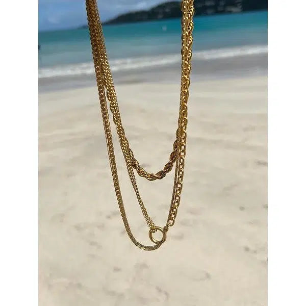 Jasper Multi Chain Necklace