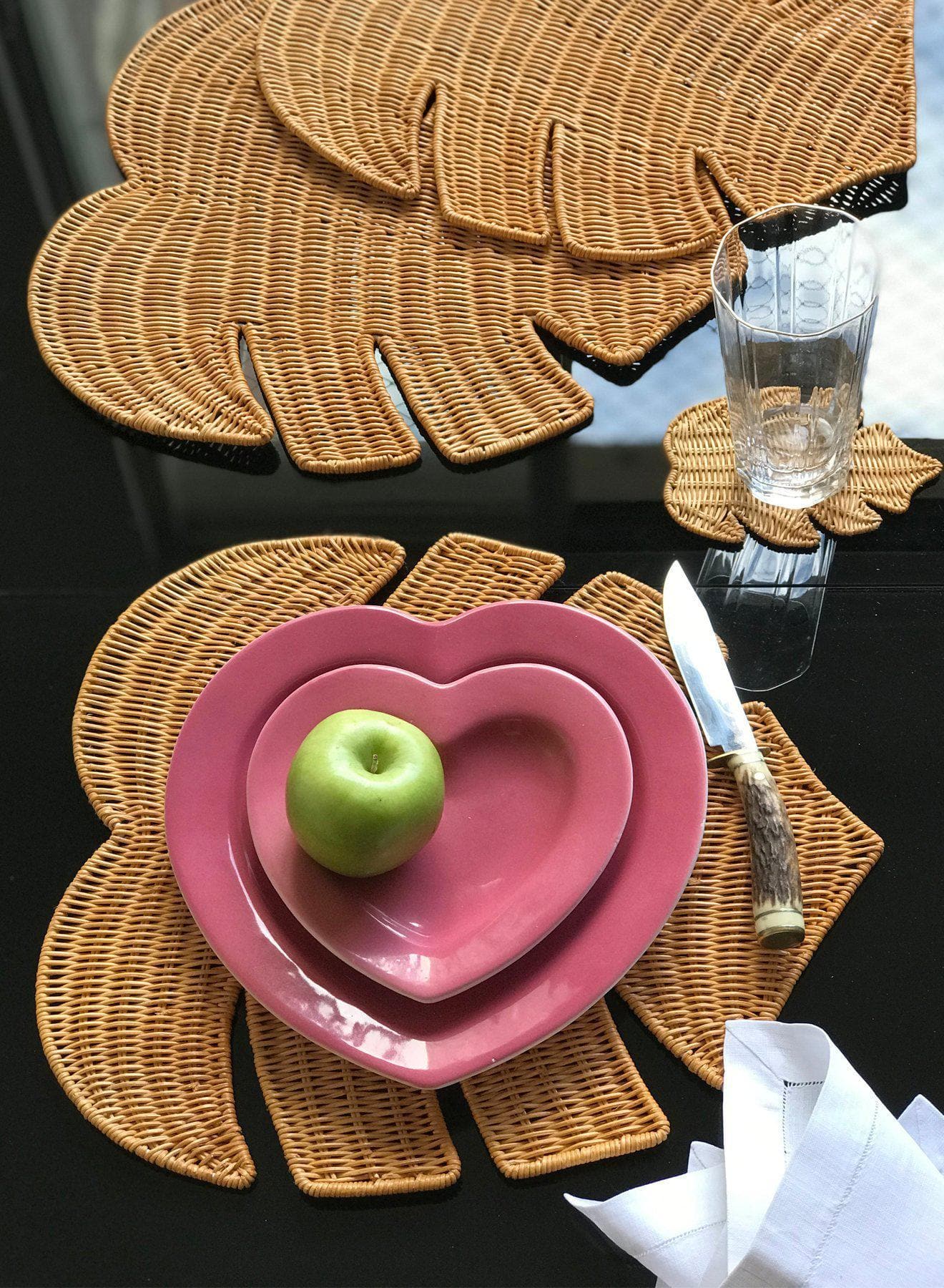 Leaf Placemat in Natural - Set of Four
