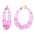 Lucite "Bamboo-Style" Earrings