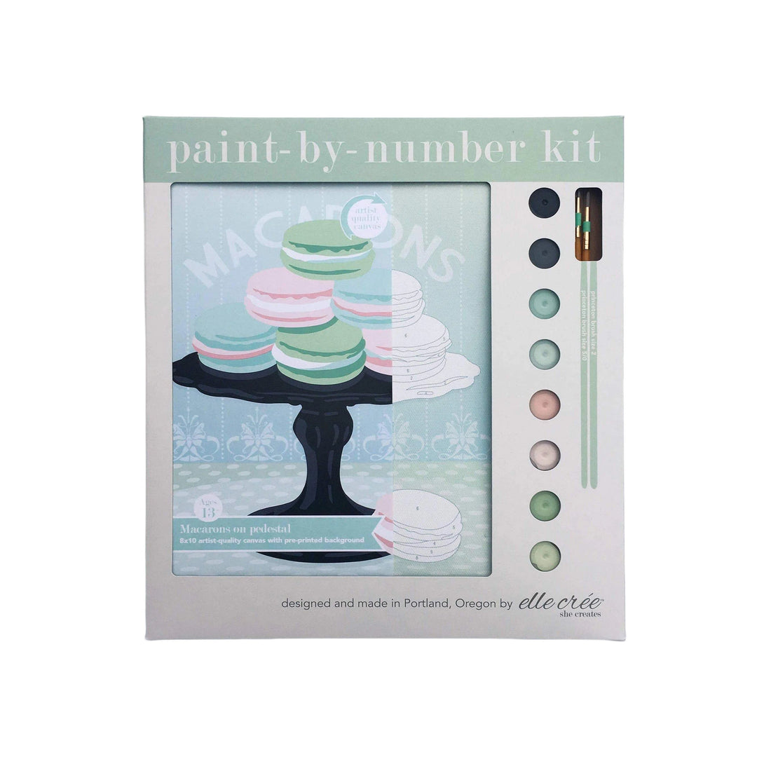 Macarons on Pedestal Paint-by-Number Kit