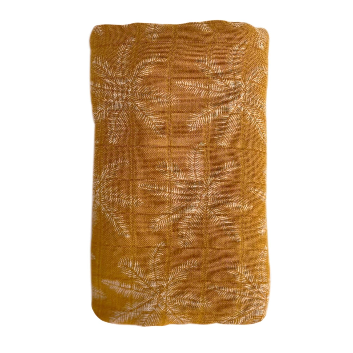 Muslin - Ginger with Palm Print