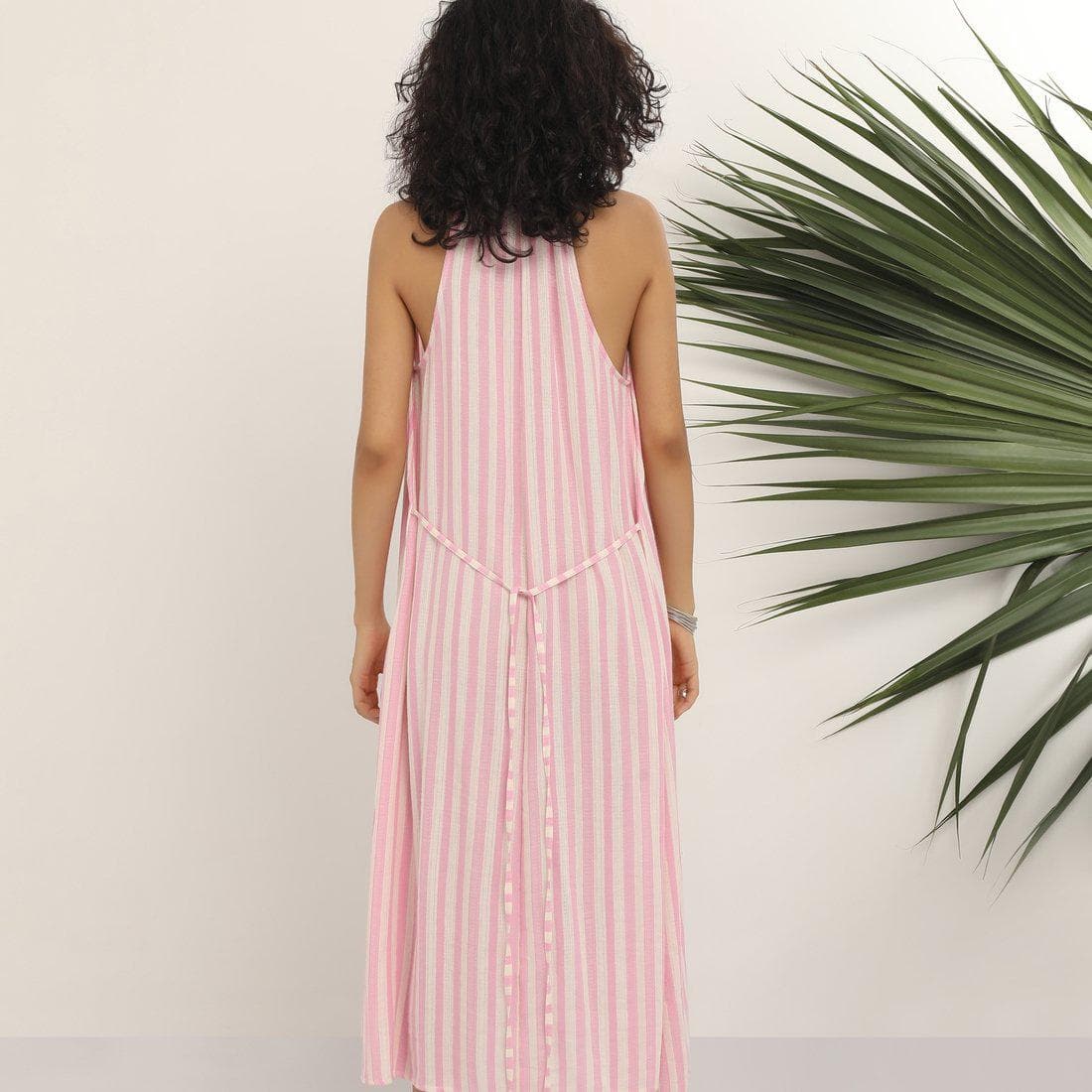 Pradee Dress - Pink Stripe
