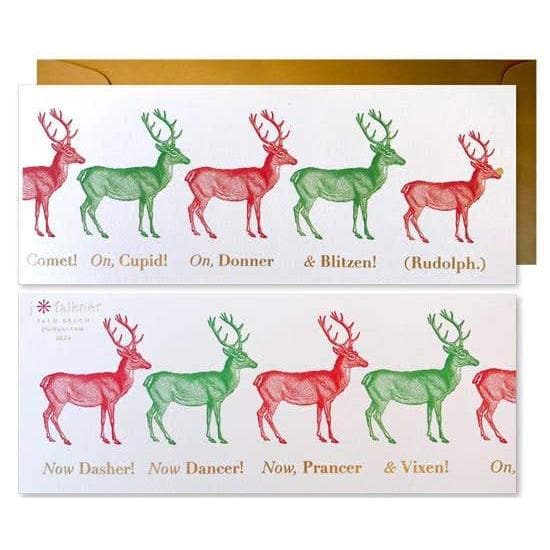Reindeer Row Banner Card