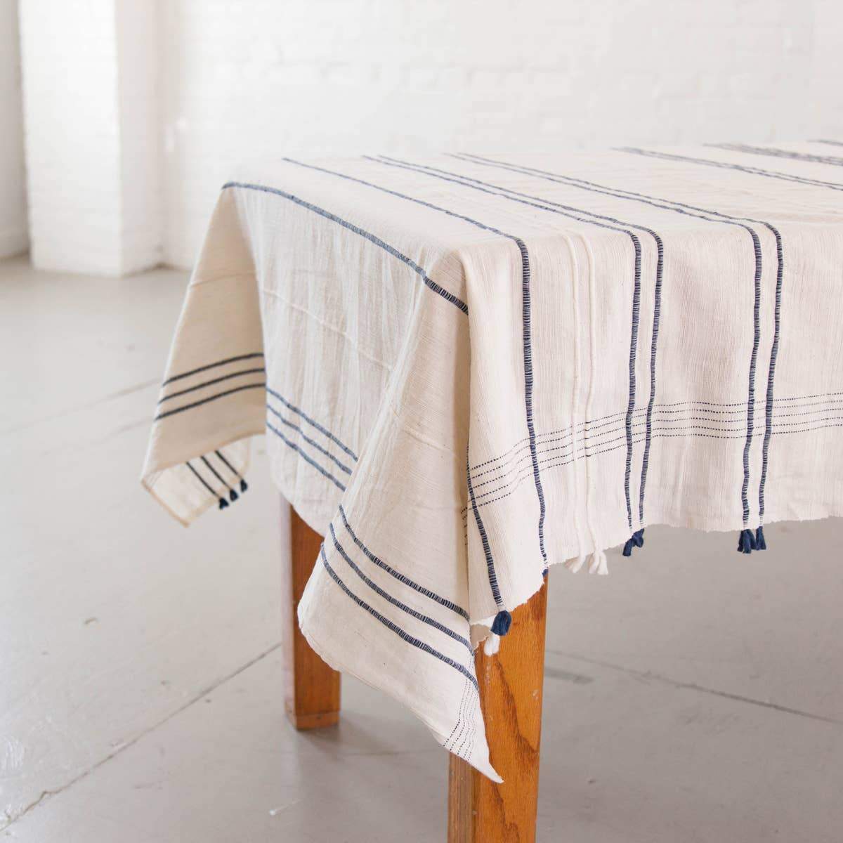 Ribbons Cotton Tablecloth | Fair Trade