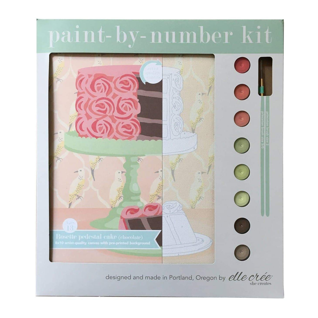 Rosette Cake Paint-by-Number Kit