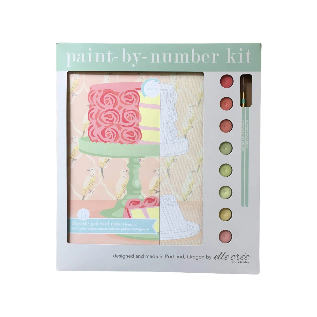 Rosette Cake Paint-by-Number Kit
