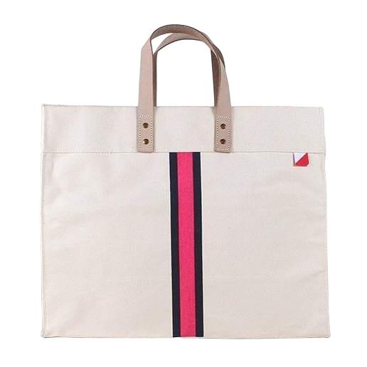 ShoreBags Large Canvas Boat Tote ,Pink
