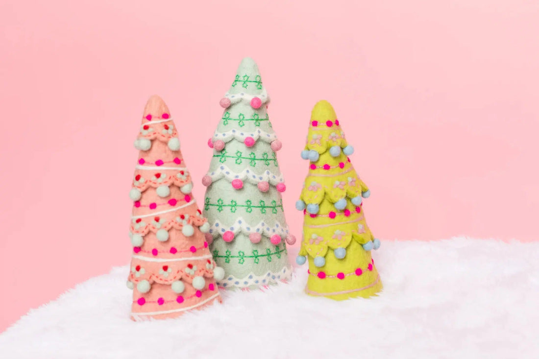 Sugar Plum Tree Set - Candy Colors - Set of 3
