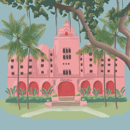 The Royal Hawaiian Hotel Art Print