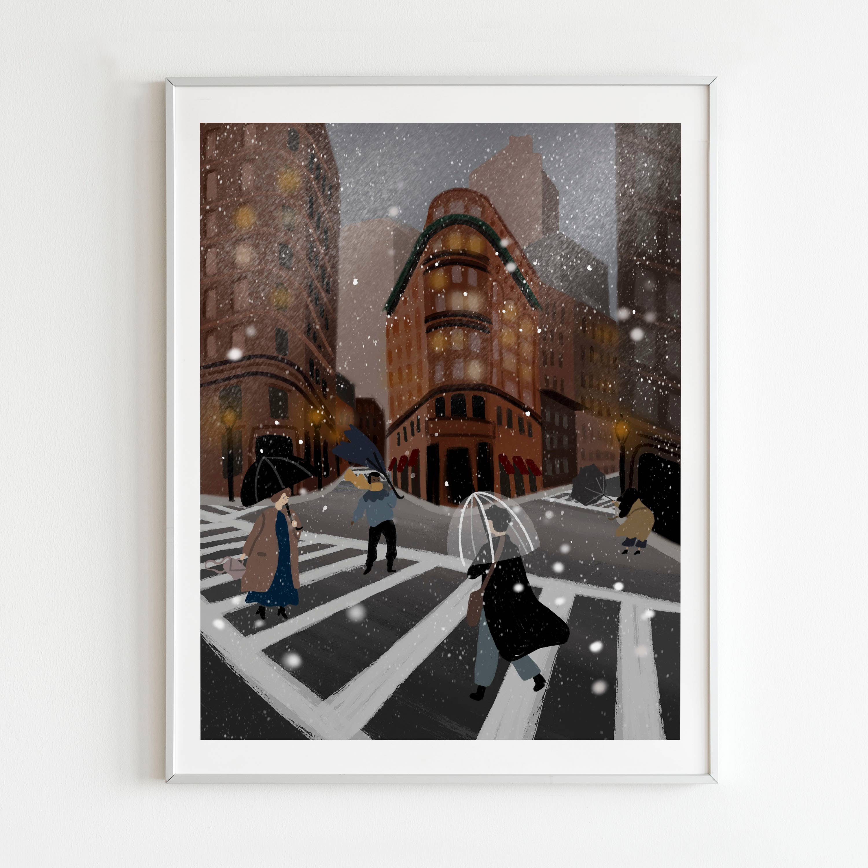 Winter in the the City Art Print