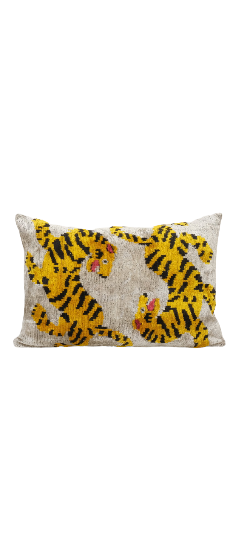 AYCA DESIGN - Silk Velvet Ikat Pillow Cover - Lucette Collection